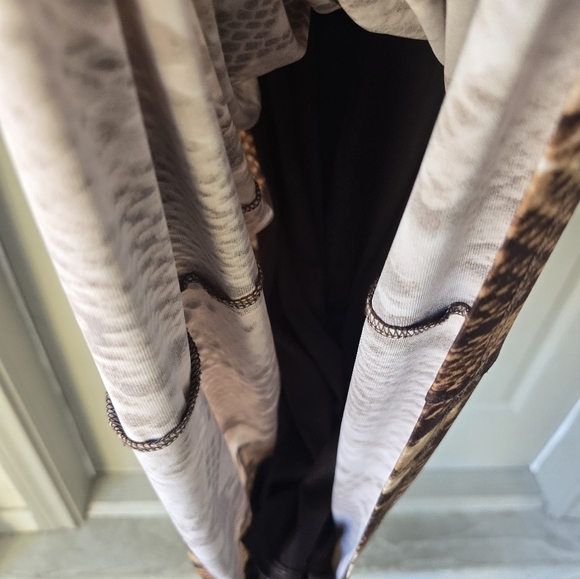 Chico's Maxi Dress Sz M Women Snake Print Sleveless Lined Stretchy Neutral - Picture 13 of 13